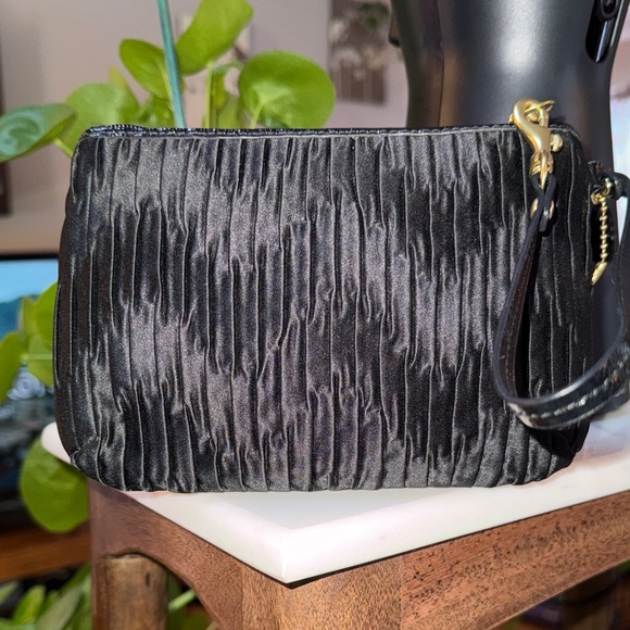 Coach Ashley Gathered Satin Wristlet - Picture 4 of 5